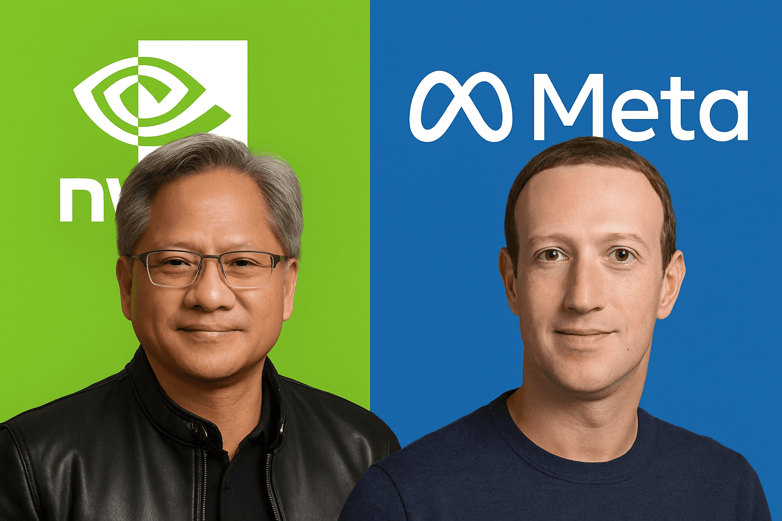 Nvidia y Meta: Jensen Huang y Mark Zuckerberg reflexionan sobre el éxito, la paciencia y el futuro tecnológico